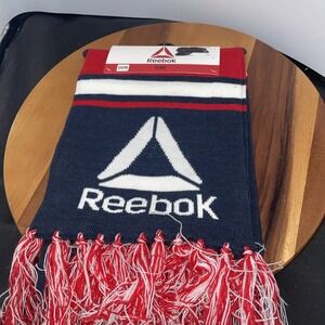 Reebok Rally Scarf  Red White Blue With Logo‎ NEW